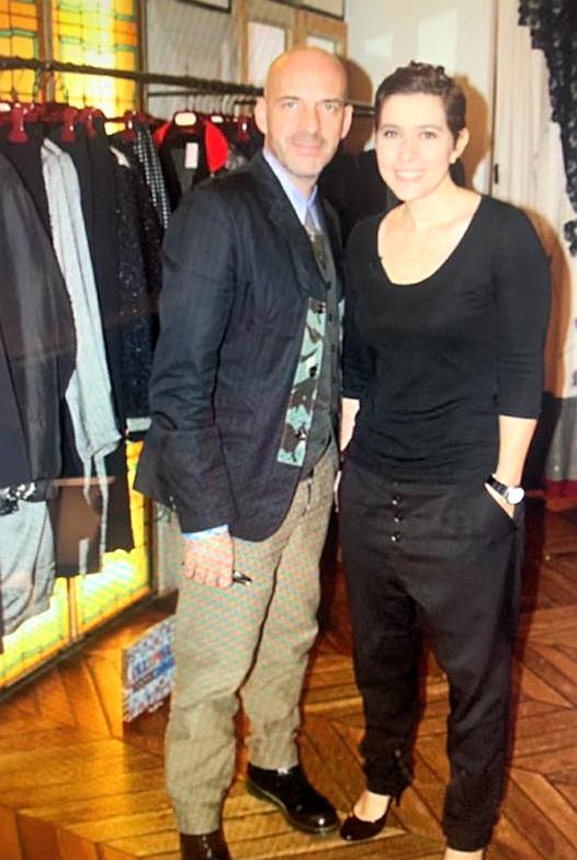 Antonio Marras and Evgenia Killikh in the first flagship boutique