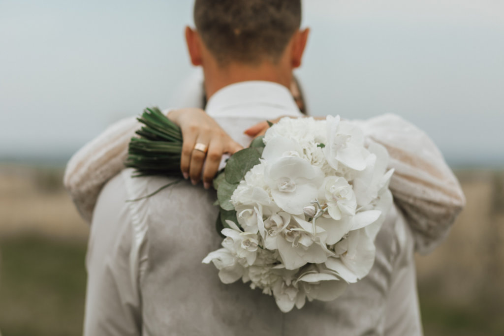 White wedding bouquet