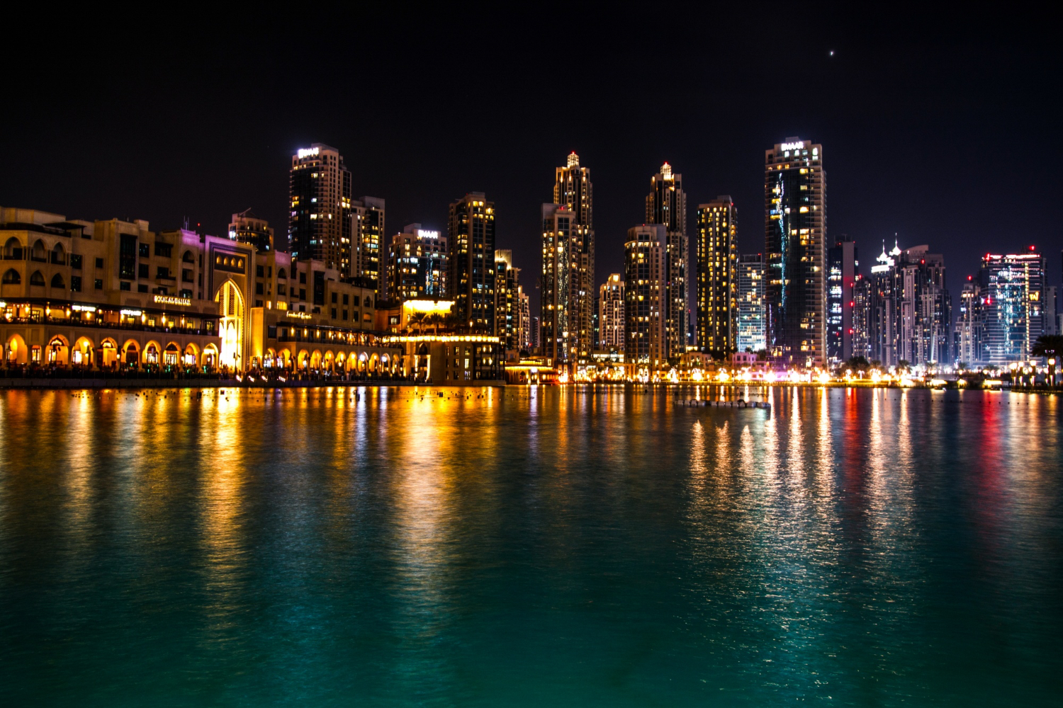 sparkling Dubai skyscrapers