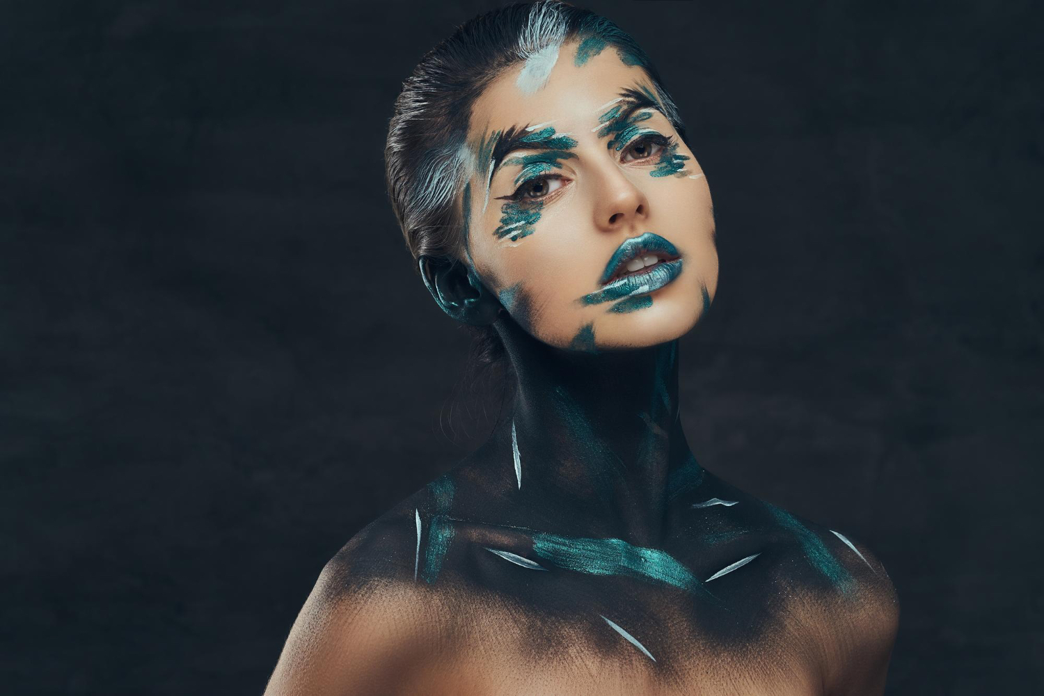 cosmic alien makeup