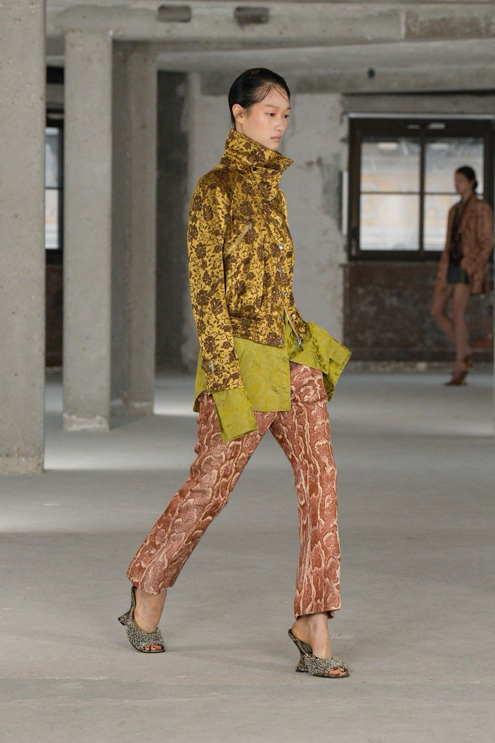 Dries Van Noten Animal Pattern Trousers