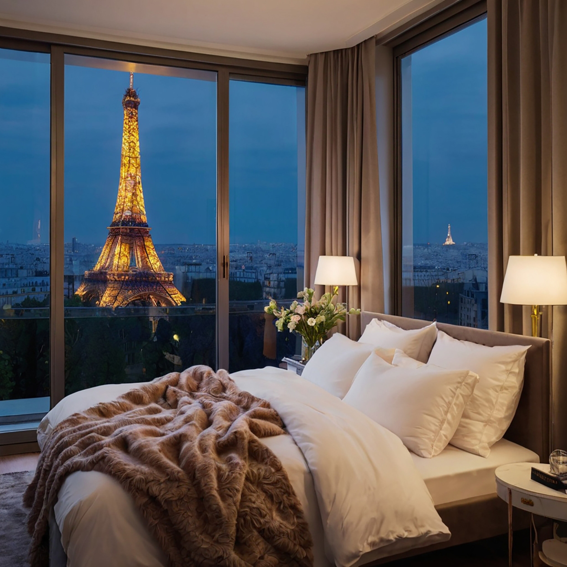 stunning view of the Eiffel Tower